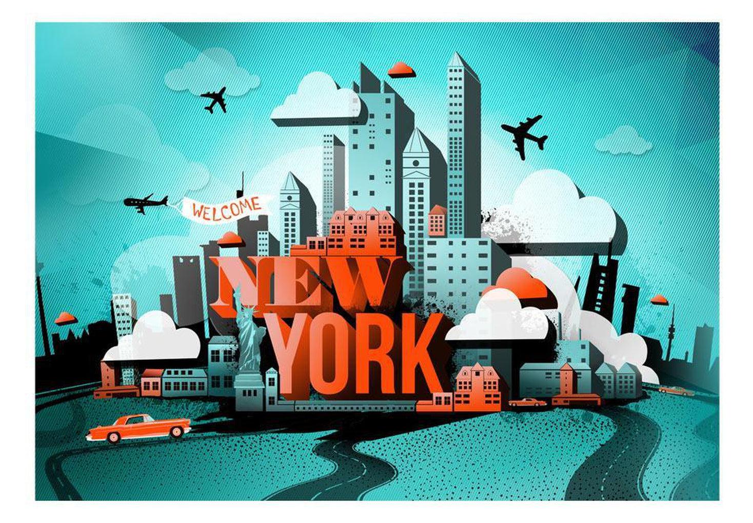 Wallpaper Wall Mural - Welcome New York