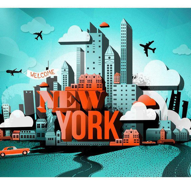 Wallpaper Wall Mural - Welcome New York