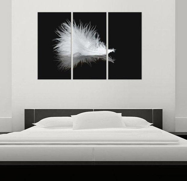 Stretched Canvas Animal Art - A Small Feather