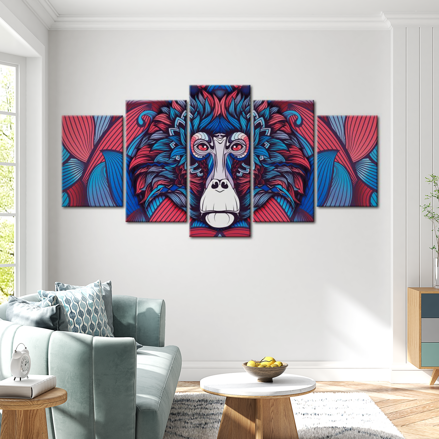 Stretched Canvas Animal Art - Magnetism Of The Look 40"Wx20"H