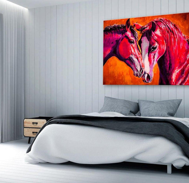 Stretched Canvas Animal Art - Caress