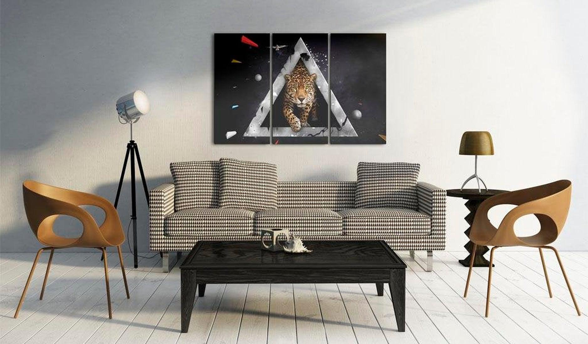 Stretched Canvas Animal Art - Cheetah Incoming