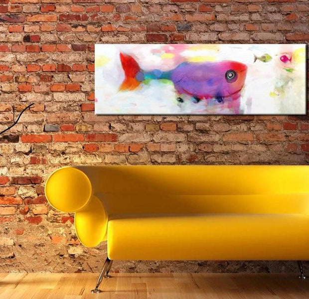 Stretched Canvas Animal Art - Deep-Sea Fishes