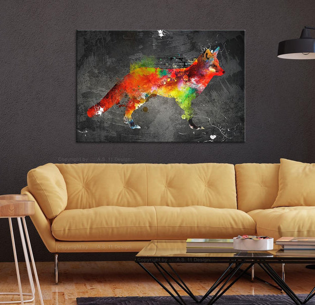 Stretched Canvas Animal Art - Forest Hunter Wide