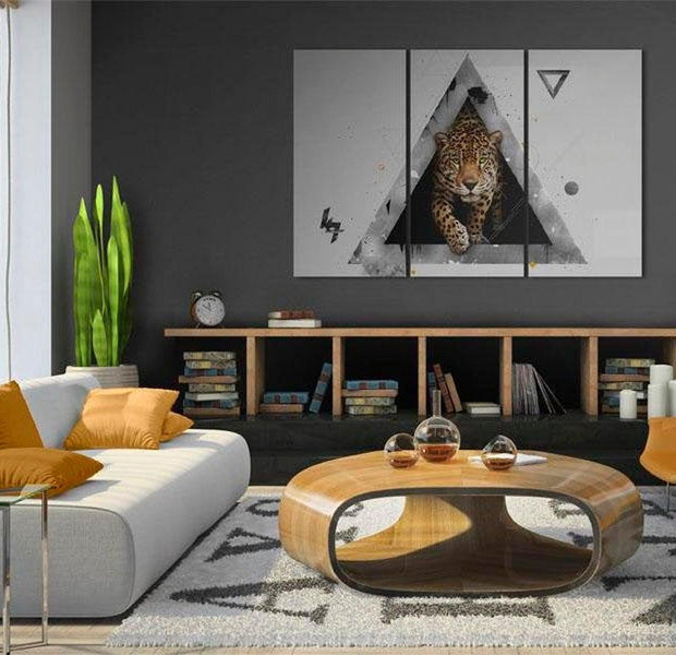 Stretched Canvas Animal Art - Green Eyed Cheetah