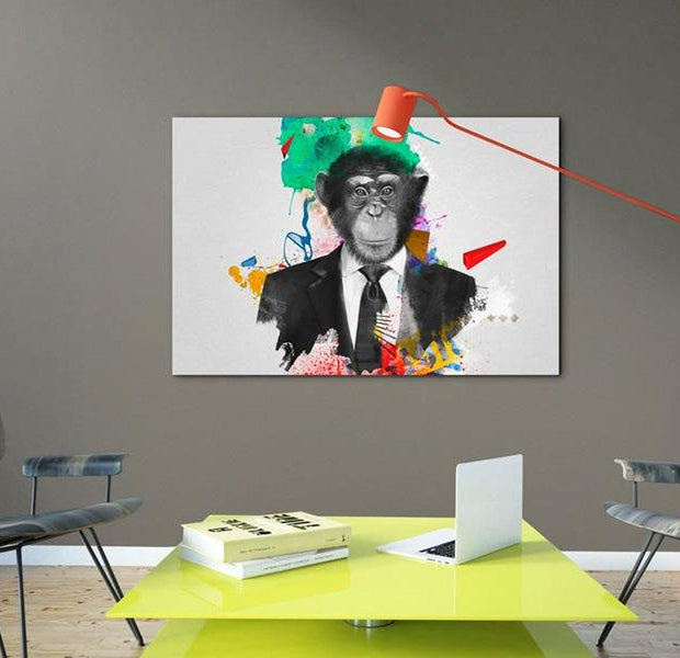 Stretched Canvas Animal Art - Mr Monkey