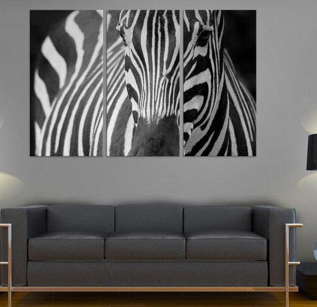 Stretched Canvas Animal Art - Mrs. Zebra