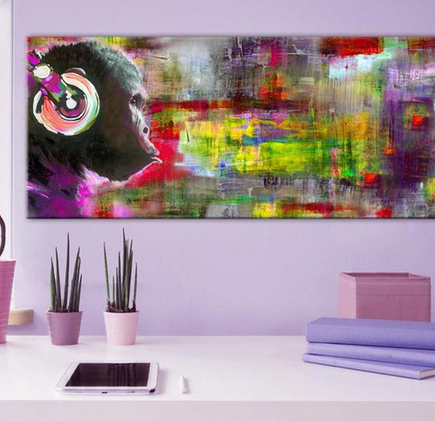 Stretched Canvas Animal Art - Musical Duet