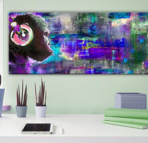 Stretched Canvas Animal Art - Musical Rivalry