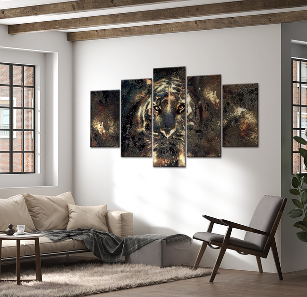 Animal Canvas Wall Art - Predatory Beauty - 5 Pieces