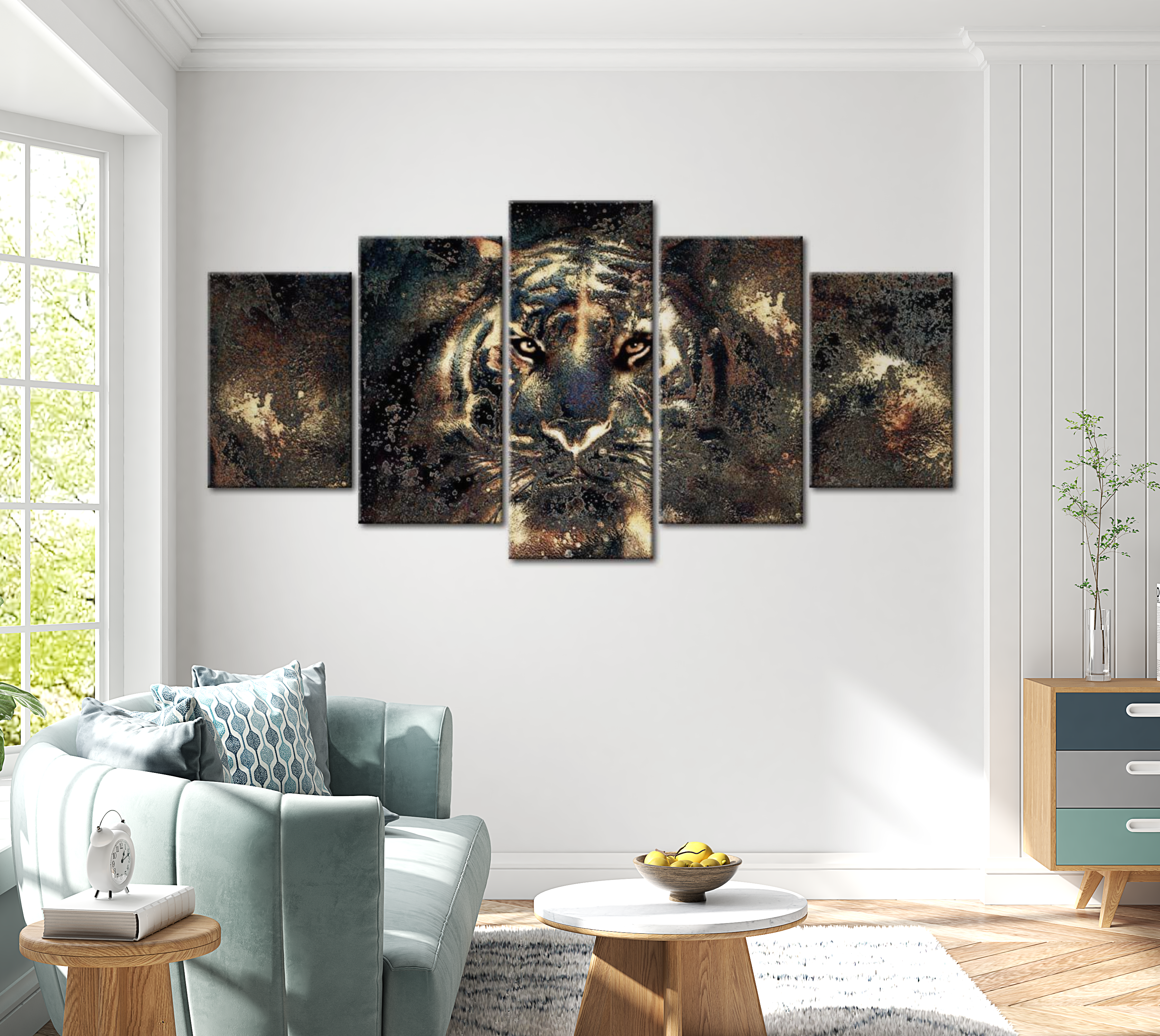 Stretched Canvas Animal Art - Predatory Beauty 40"Wx20"H