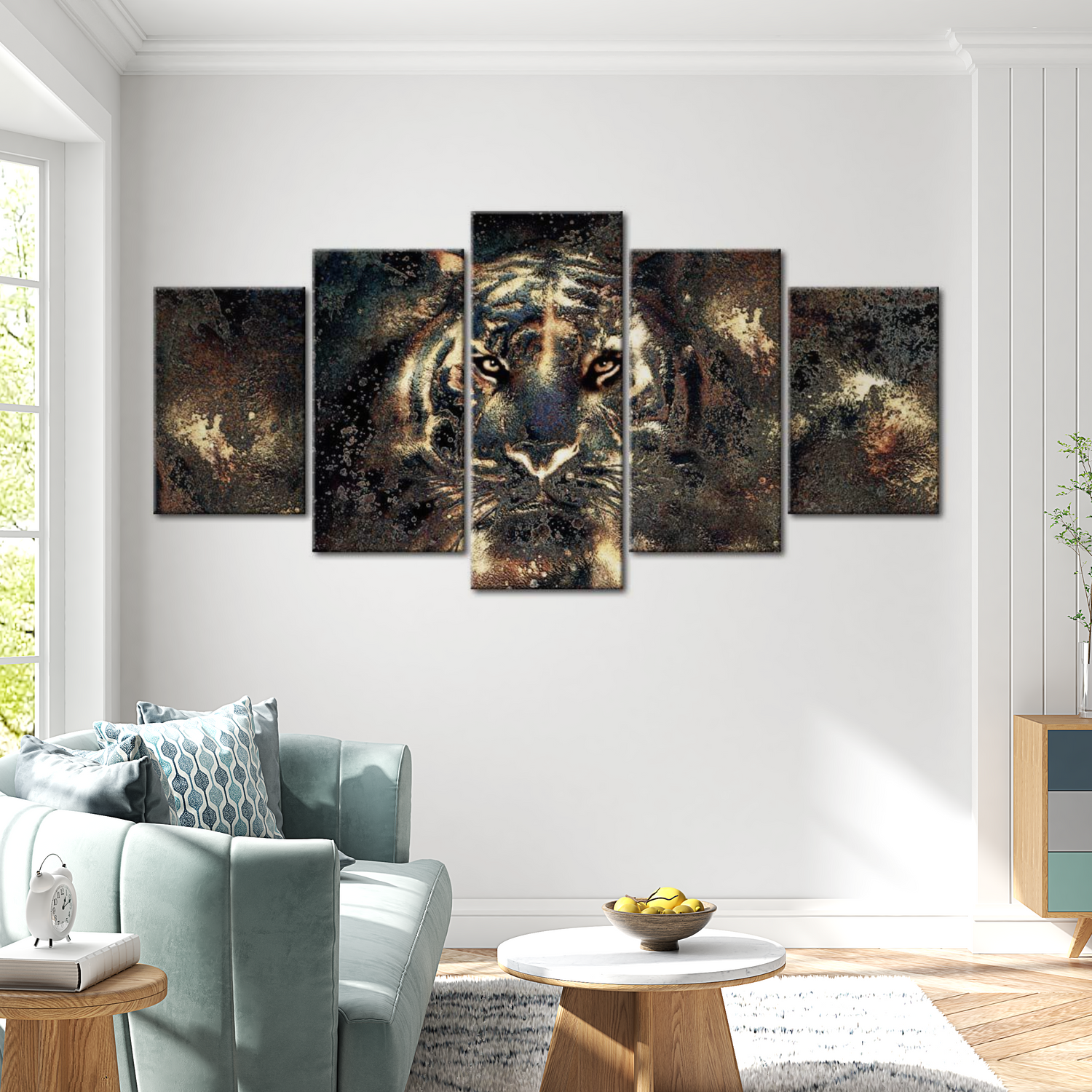 Stretched Canvas Animal Art - Predatory Beauty 40"Wx20"H