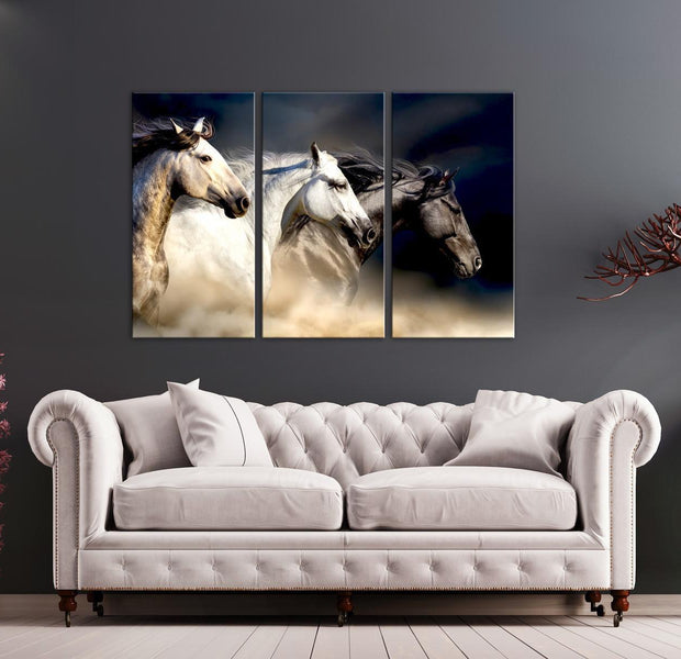 Stretched Canvas Animal Art - Sons Of The Wind
