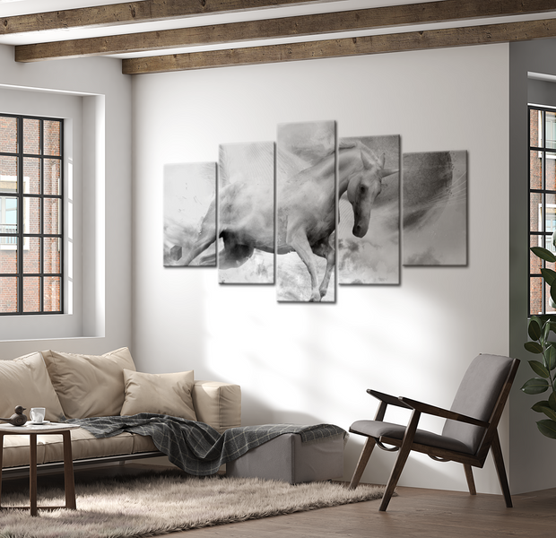 Animal Canvas Wall Art - The Last Unicorn - 5 Pieces