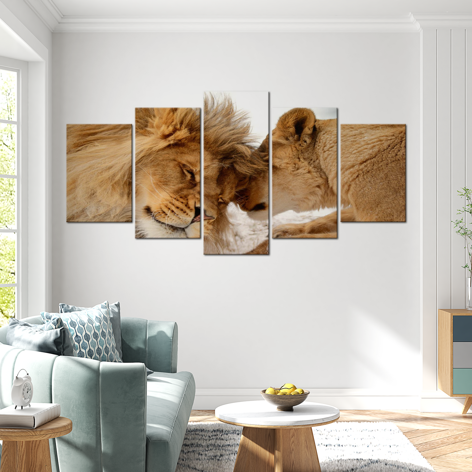 Stretched Canvas Animal Art - Wild Love 40"Wx20"H