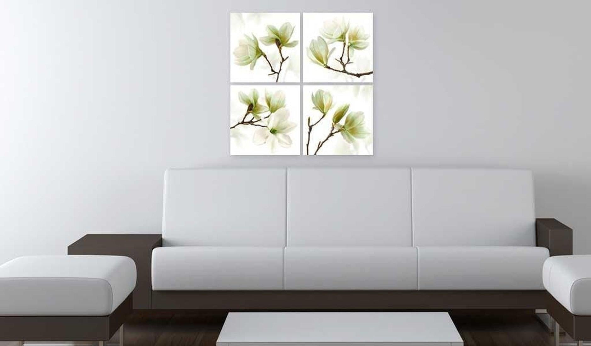 Stretched Canvas Floral Art - Admiration Of Magnolia