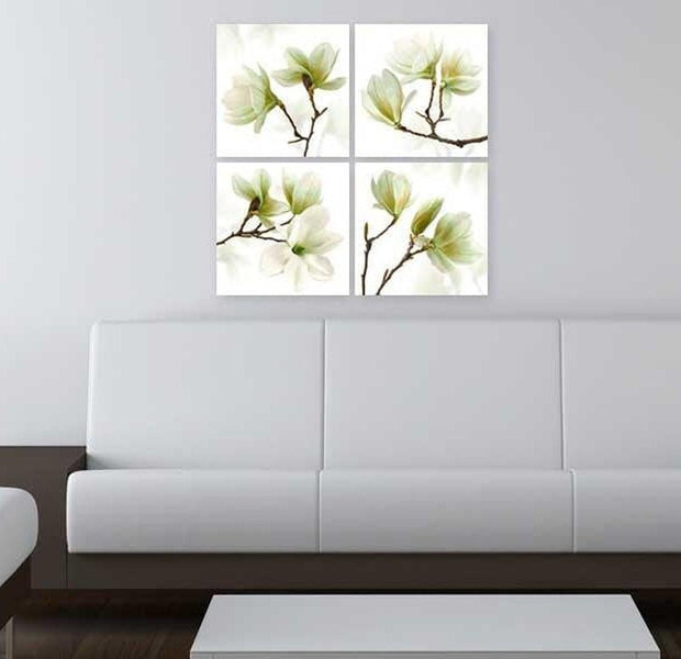Stretched Canvas Floral Art - Admiration Of Magnolia