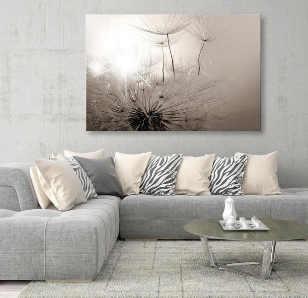 Stretched Canvas Floral Art - Beautiful Summer: Dandelions