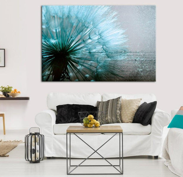 Stretched Canvas Floral Art - Blue Gentleness