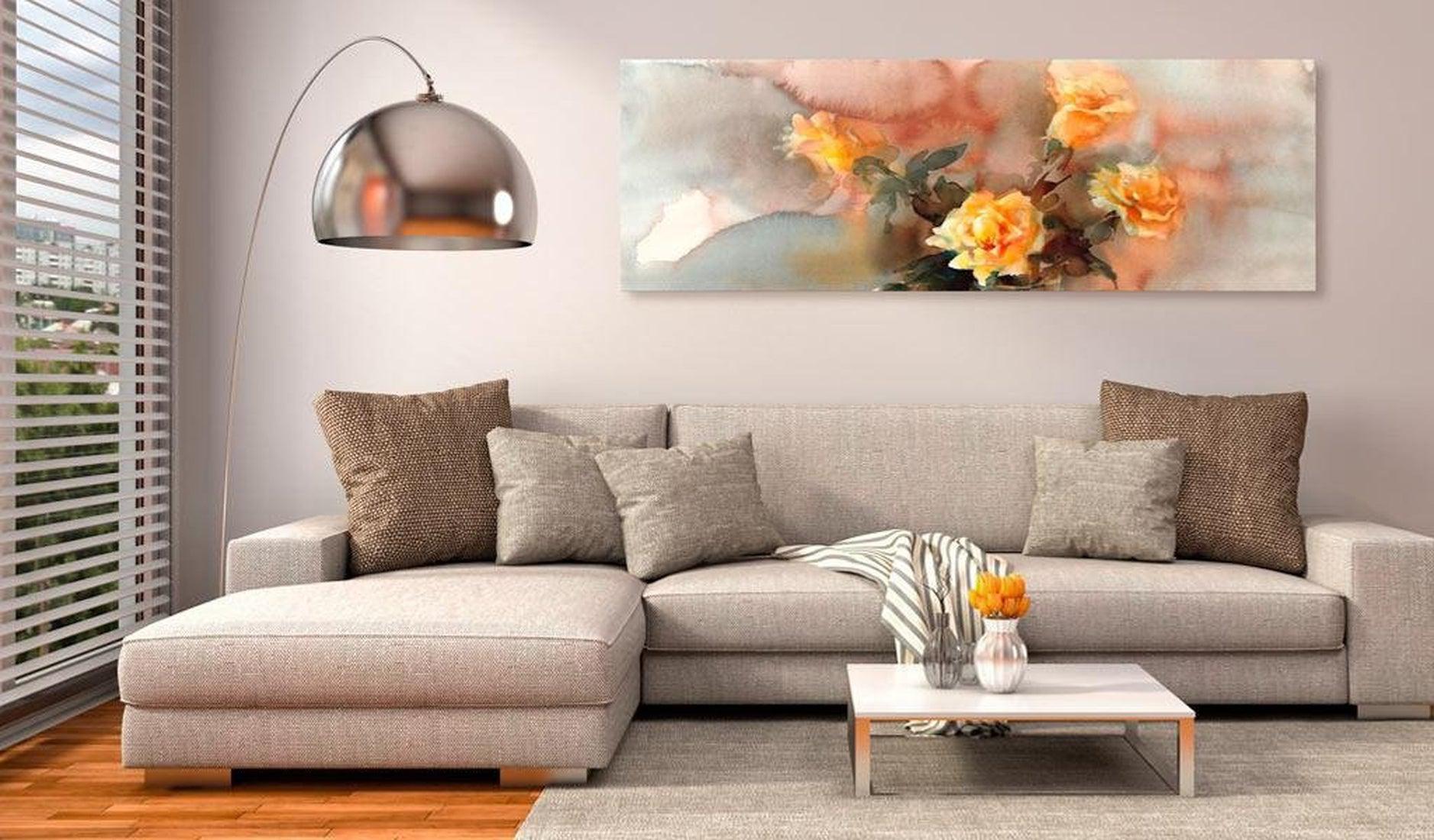 Stretched Canvas Floral Art - Bouquet Of Yellow Roses