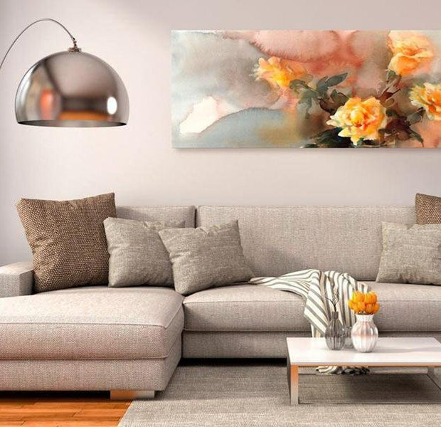 Stretched Canvas Floral Art - Bouquet Of Yellow Roses