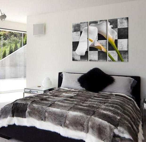 Stretched Canvas Floral Art - Callas (Vintage)