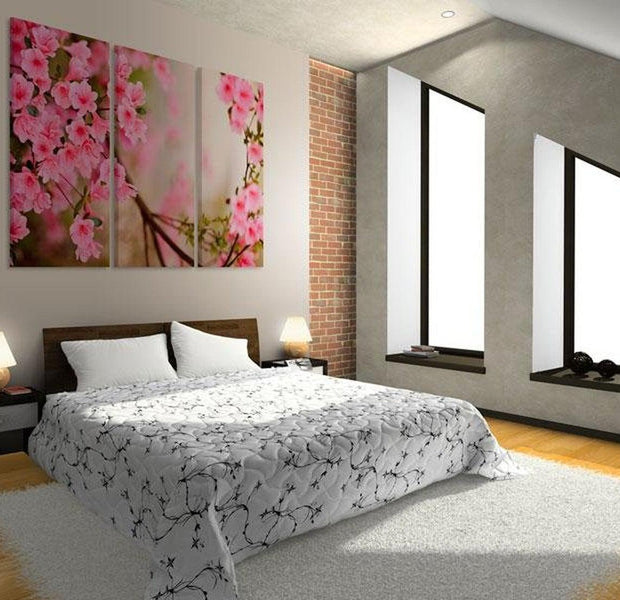 Stretched Canvas Floral Art - Cherry Flower