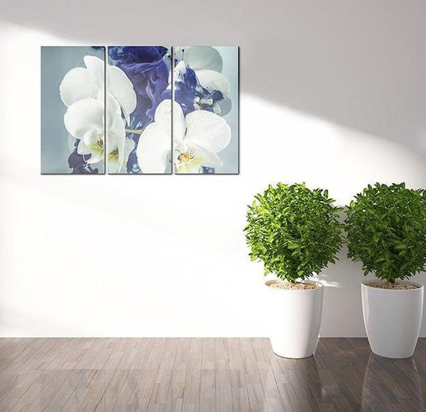 Stretched Canvas Floral Art - Chimerical Orchids