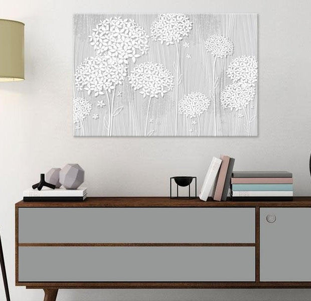 Stretched Canvas Floral Art - Defense Of Subtlety