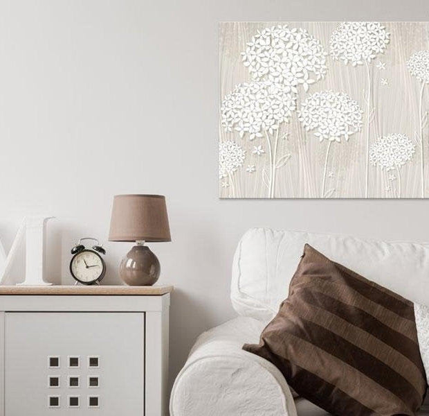 Stretched Canvas Floral Art - Flowers In The Wind