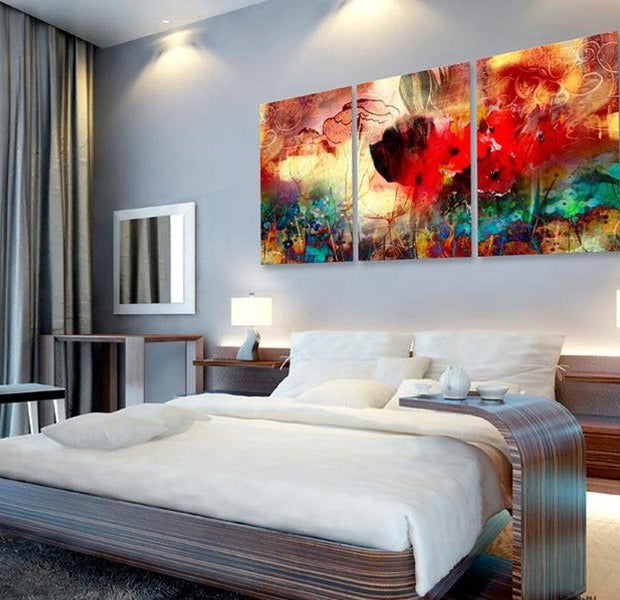 Stretched Canvas Floral Art - Garden Of Colours