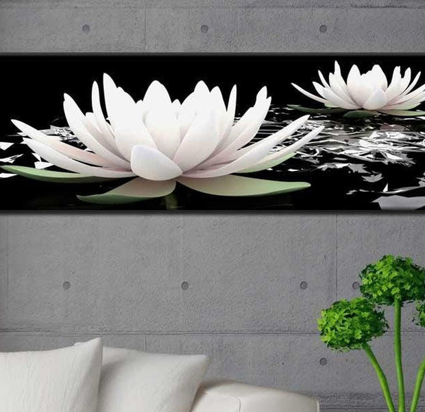 Stretched Canvas Floral Art - Lily Cruise