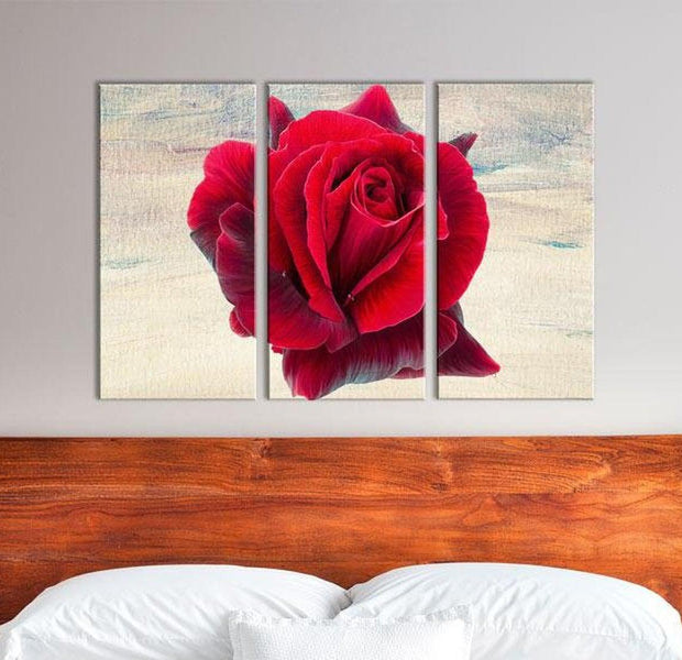 Stretched Canvas Floral Art - Lyrical Rose
