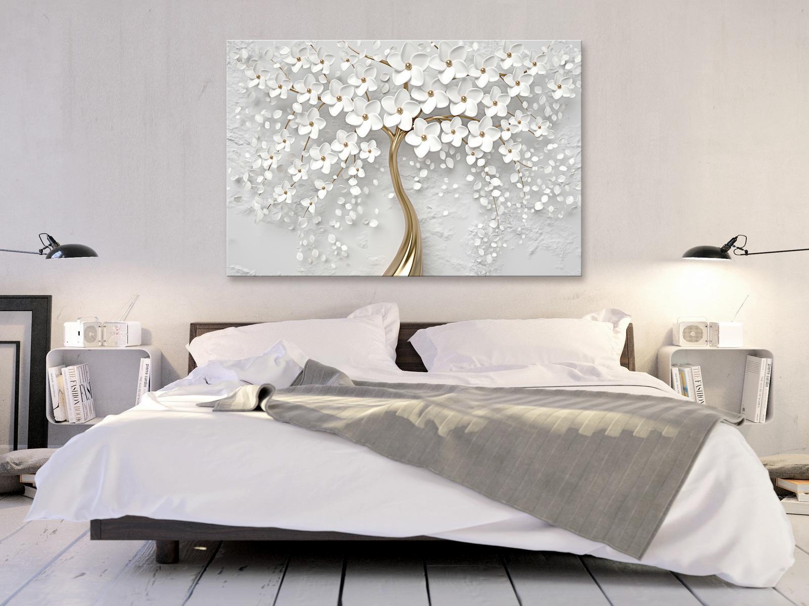 Stretched Canvas Botanical Art - Magic Magnolia Wide