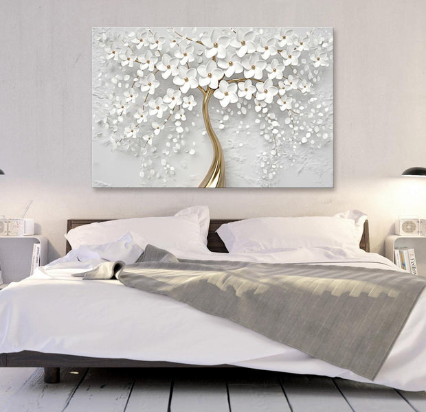 Stretched Canvas Botanical Art - Magic Magnolia Wide