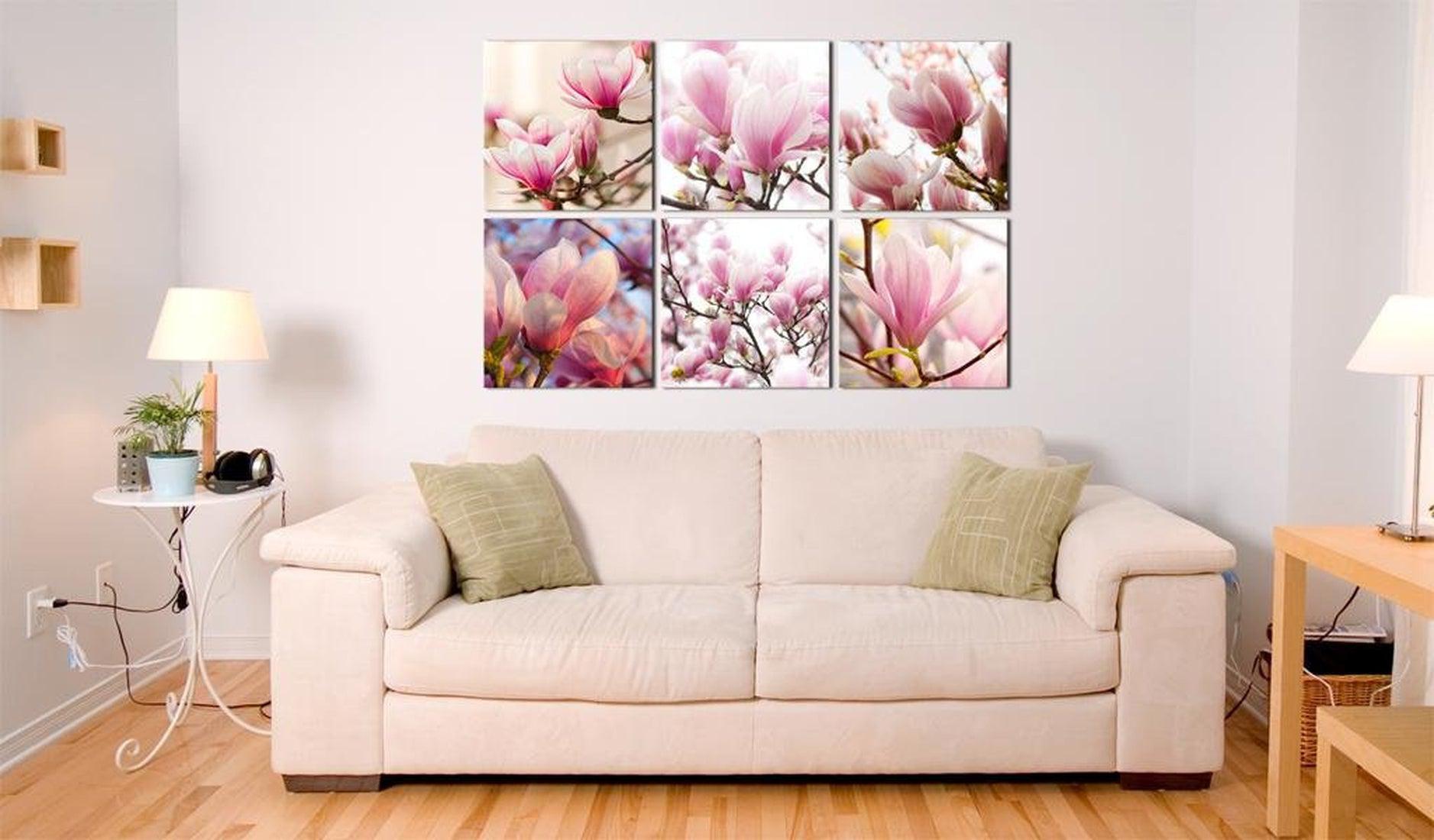 Stretched Canvas Floral Art - Southern Magnolias