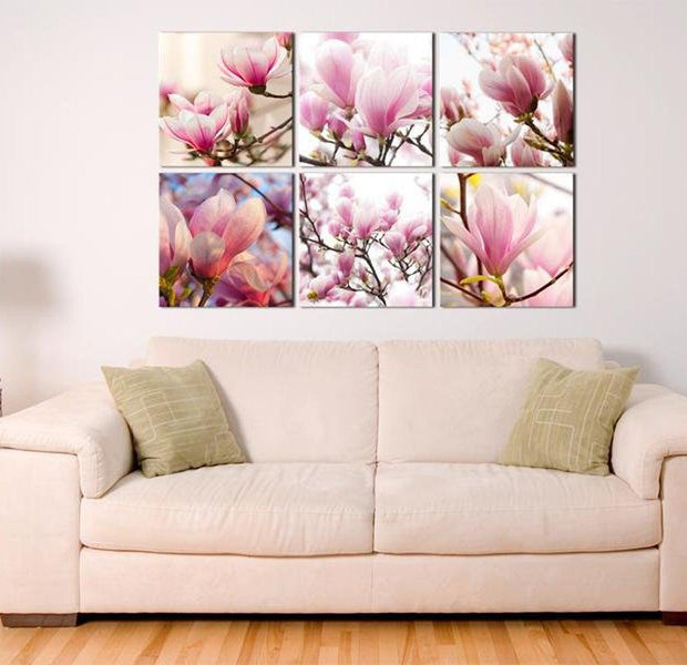 Stretched Canvas Floral Art - Southern Magnolias