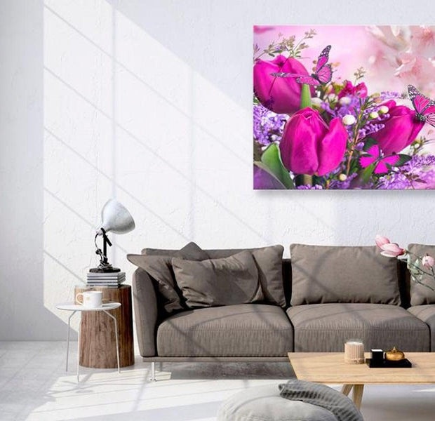 Stretched Canvas Floral Art - Spring Explosion