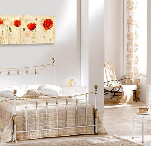 Stretched Canvas Floral Art - Tears Of Poppies