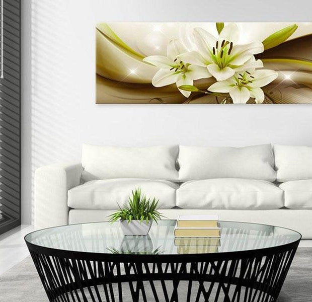 Stretched Canvas Floral Art - Temptation Of Lilies