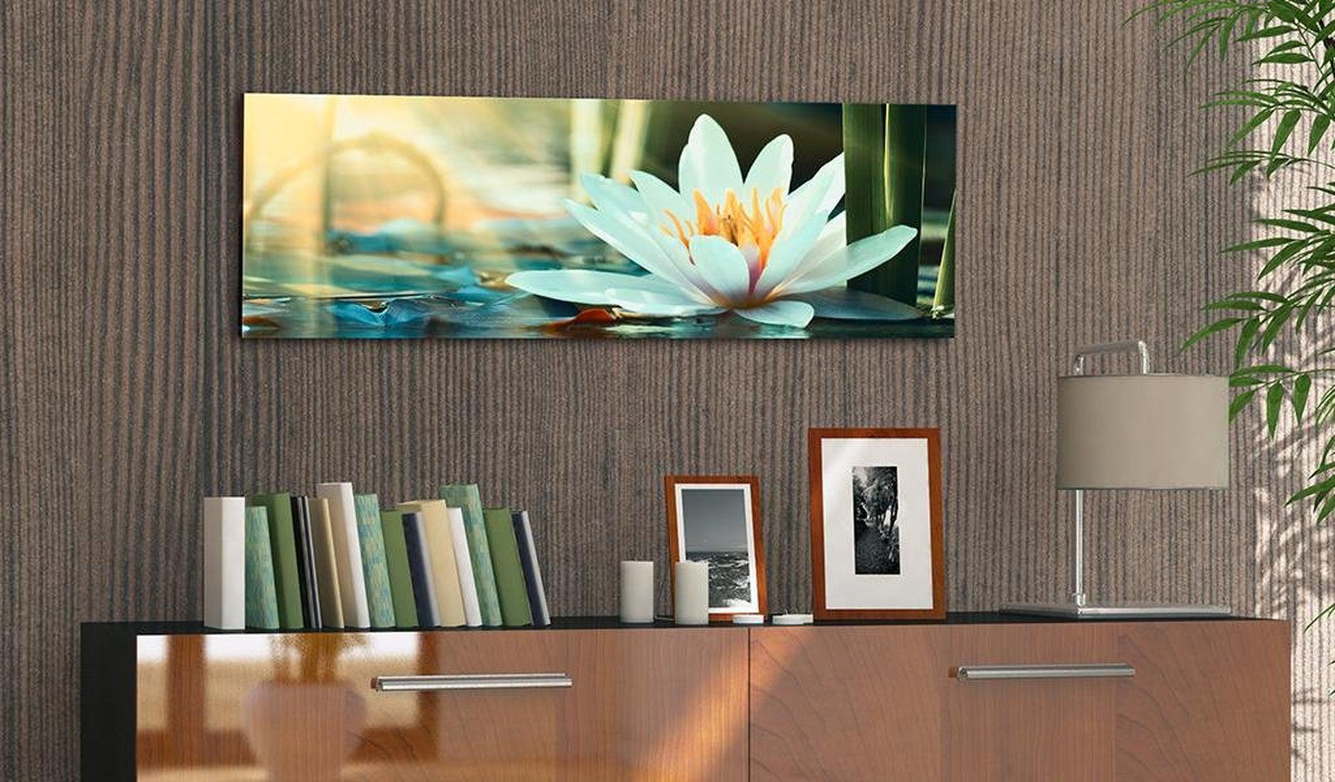 Stretched Canvas Floral Art - The Lake Of Lotus