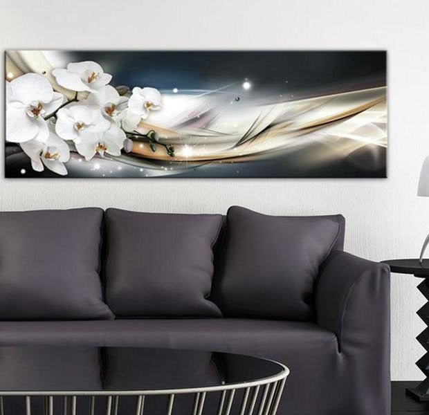 Stretched Canvas Floral Art - Touch Of Innocence
