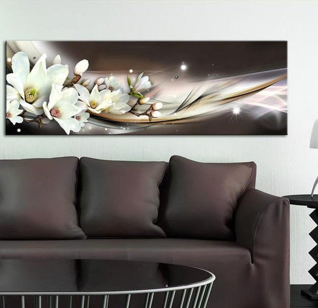 Stretched Canvas Floral Art - Touch Of Softness