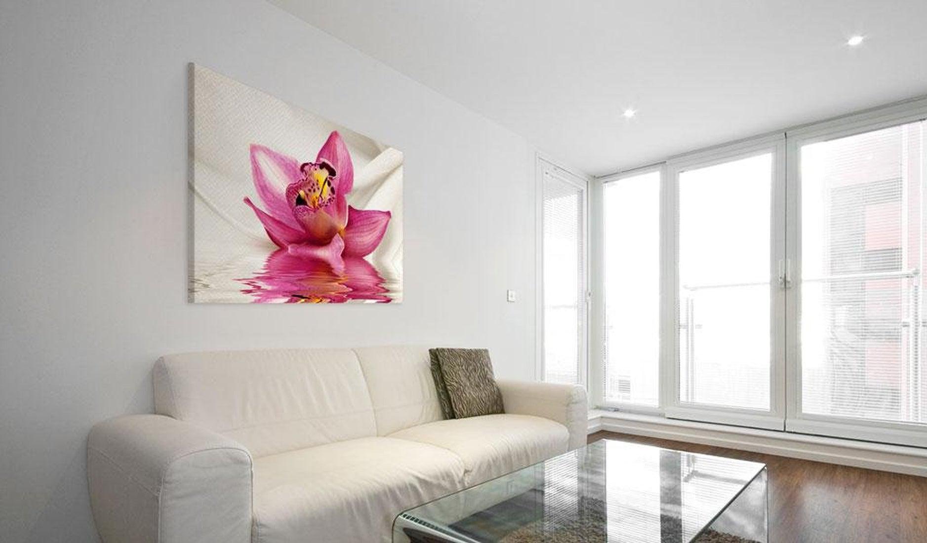 Stretched Canvas Floral Art - Unusual Orchid