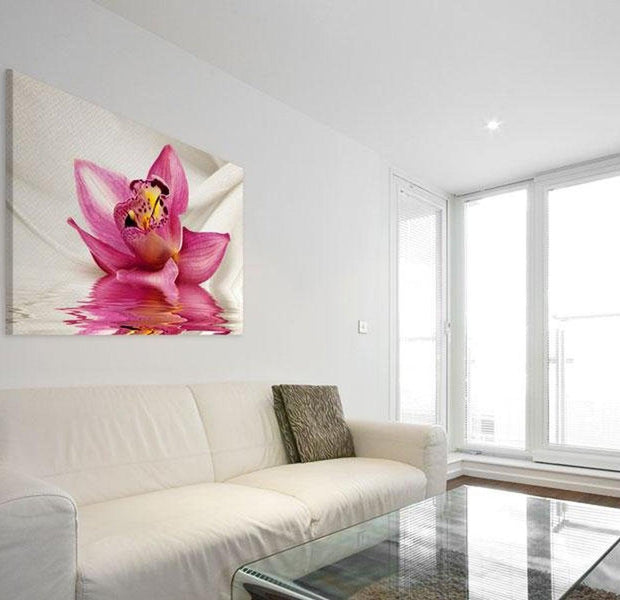 Stretched Canvas Floral Art - Unusual Orchid