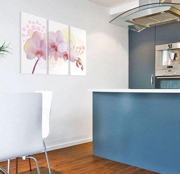 Stretched Canvas Floral Art - White Lady