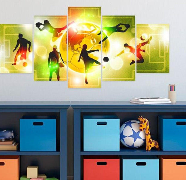 Stretched Canvas Kids Art - Sports Energy