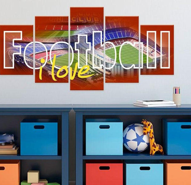 Stretched Canvas Kids Art - The Game I Love