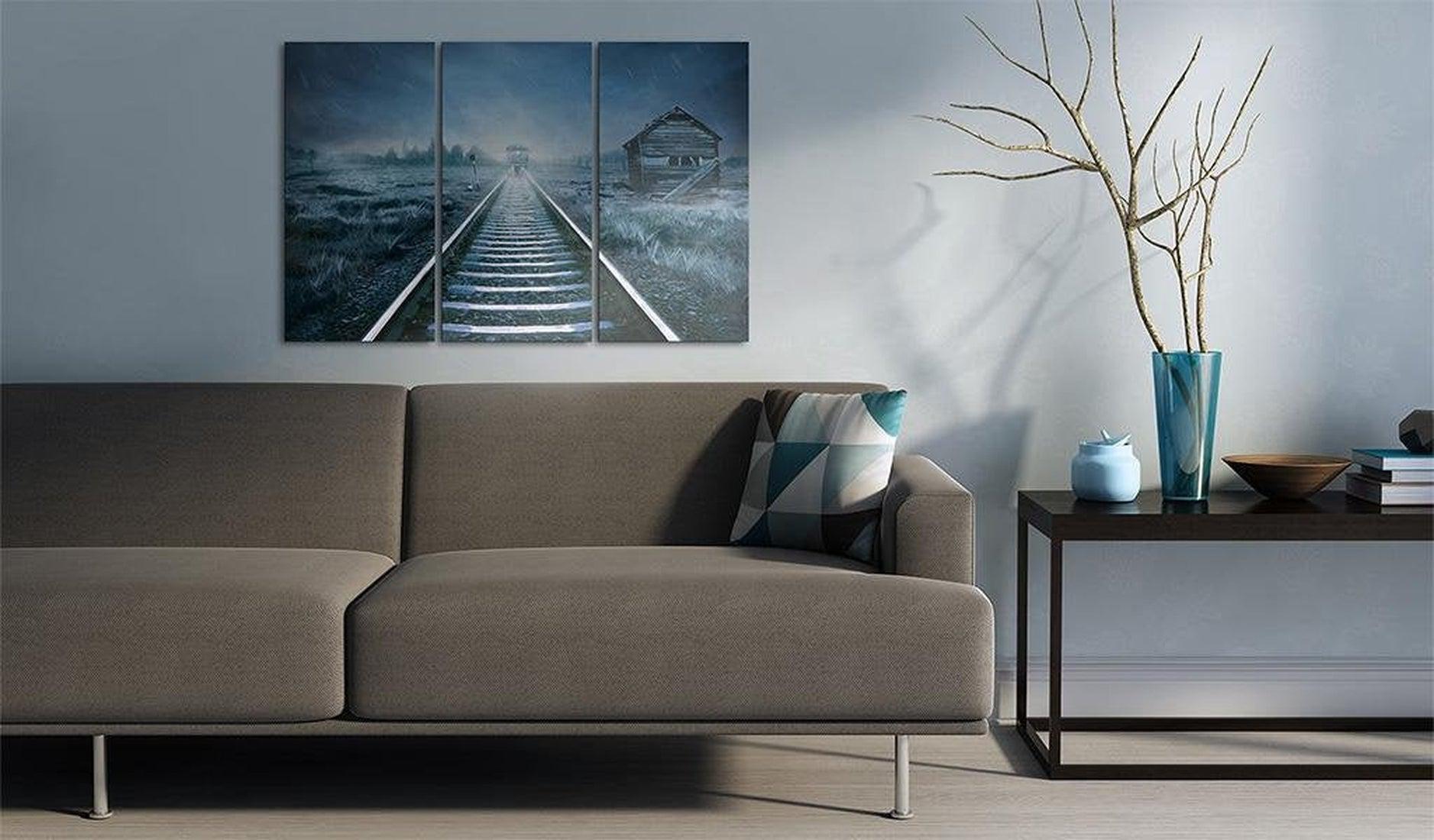 Stretched Canvas Landscape Art - A Journey In The Fog