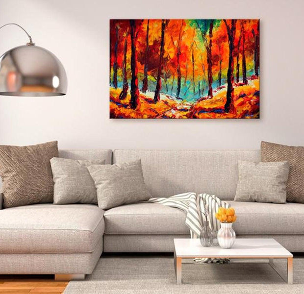 Stretched Canvas Landscape Art - Artistic Autumn